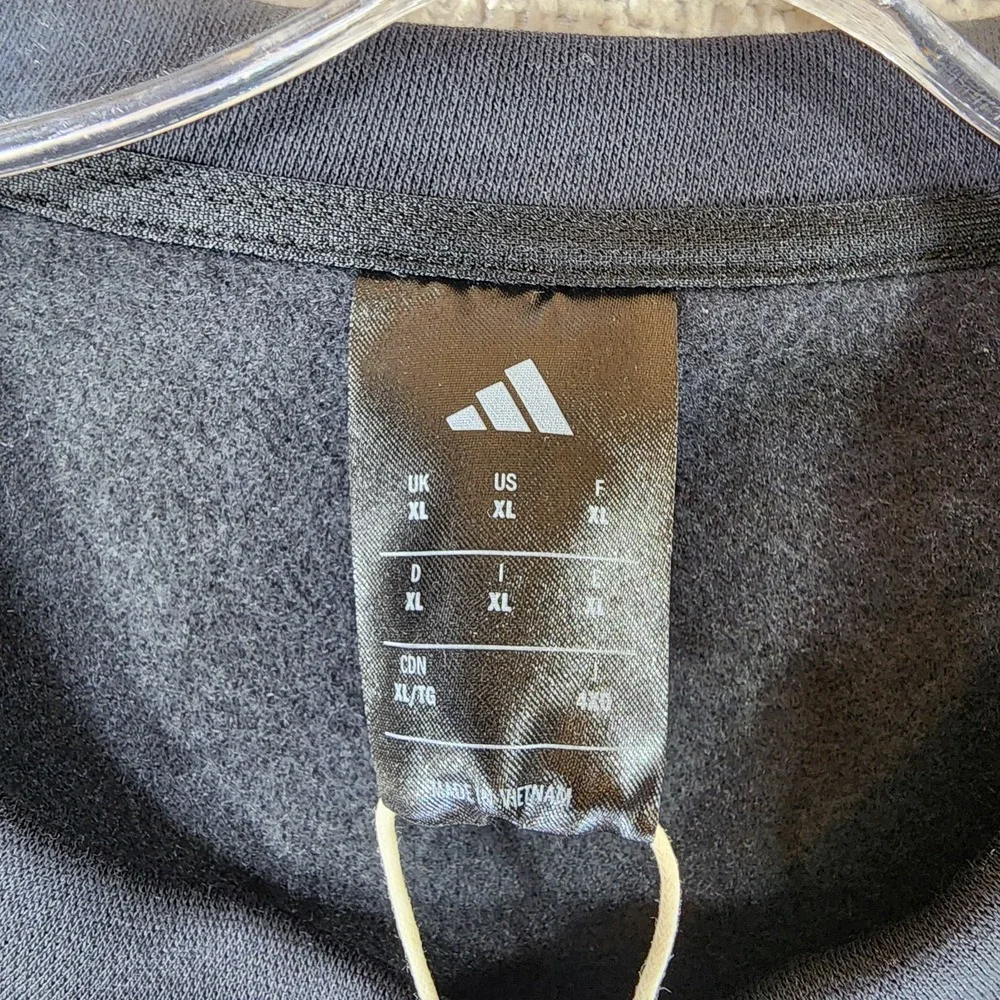 Adidas‎ Lynchburg Lacrosse Sweatshirt Mens XL Black Fleece Crew Neck NEW